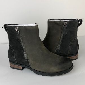 NEW Sorel Emelie Side Zip Ankle Boots Booties